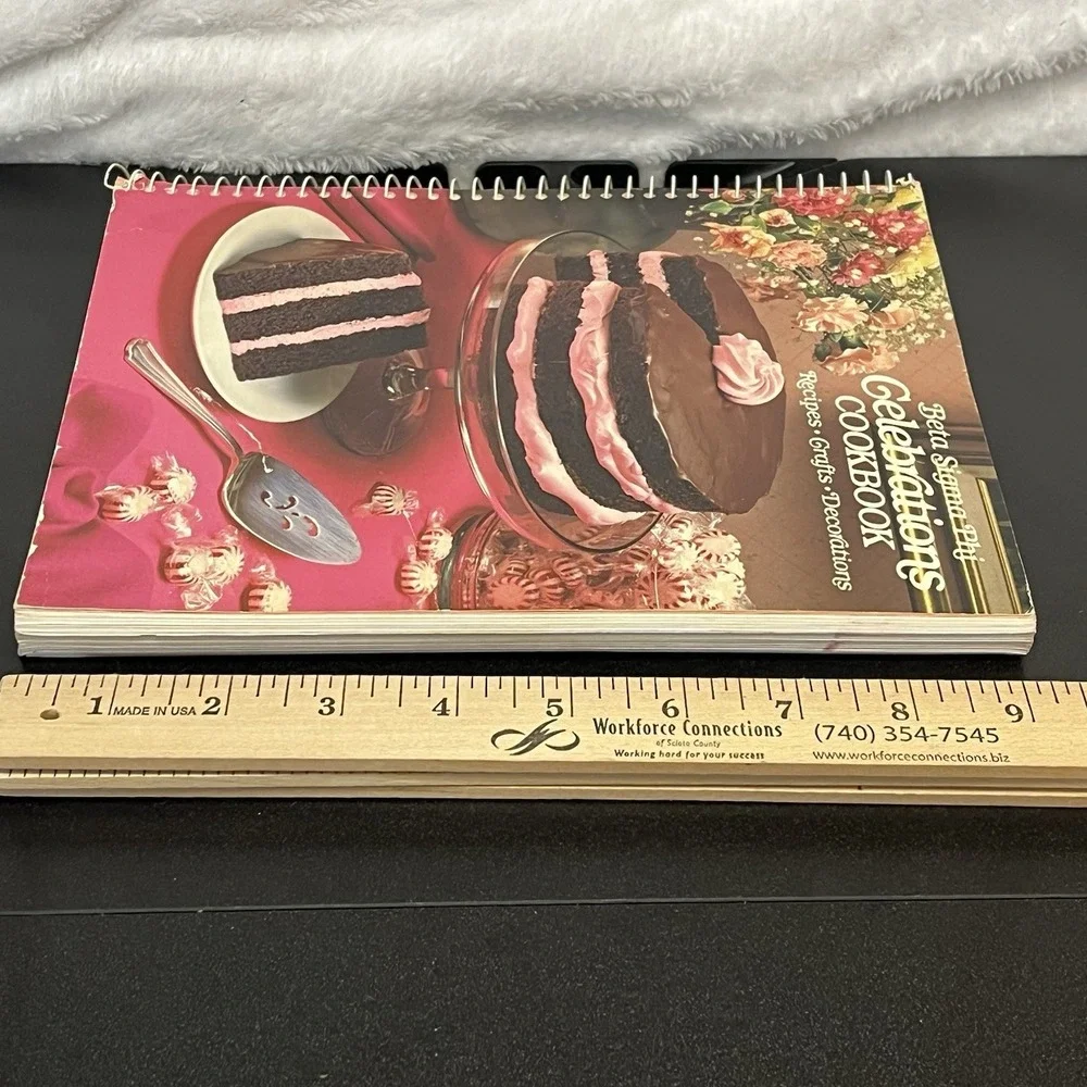 Beta Sigma Phi Celebrations Cookbook 1990 Spiral Recipes Crafts Decorations Book